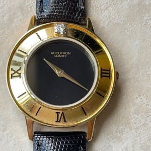 New Accutron lady battery leather band